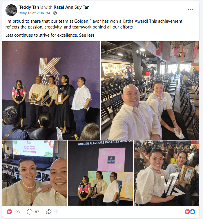 I am proud to share that our team at Golden Flavor has won a Katha Award! This achievement reflects the passion, creativity, and teamwork behind all our efforts.
